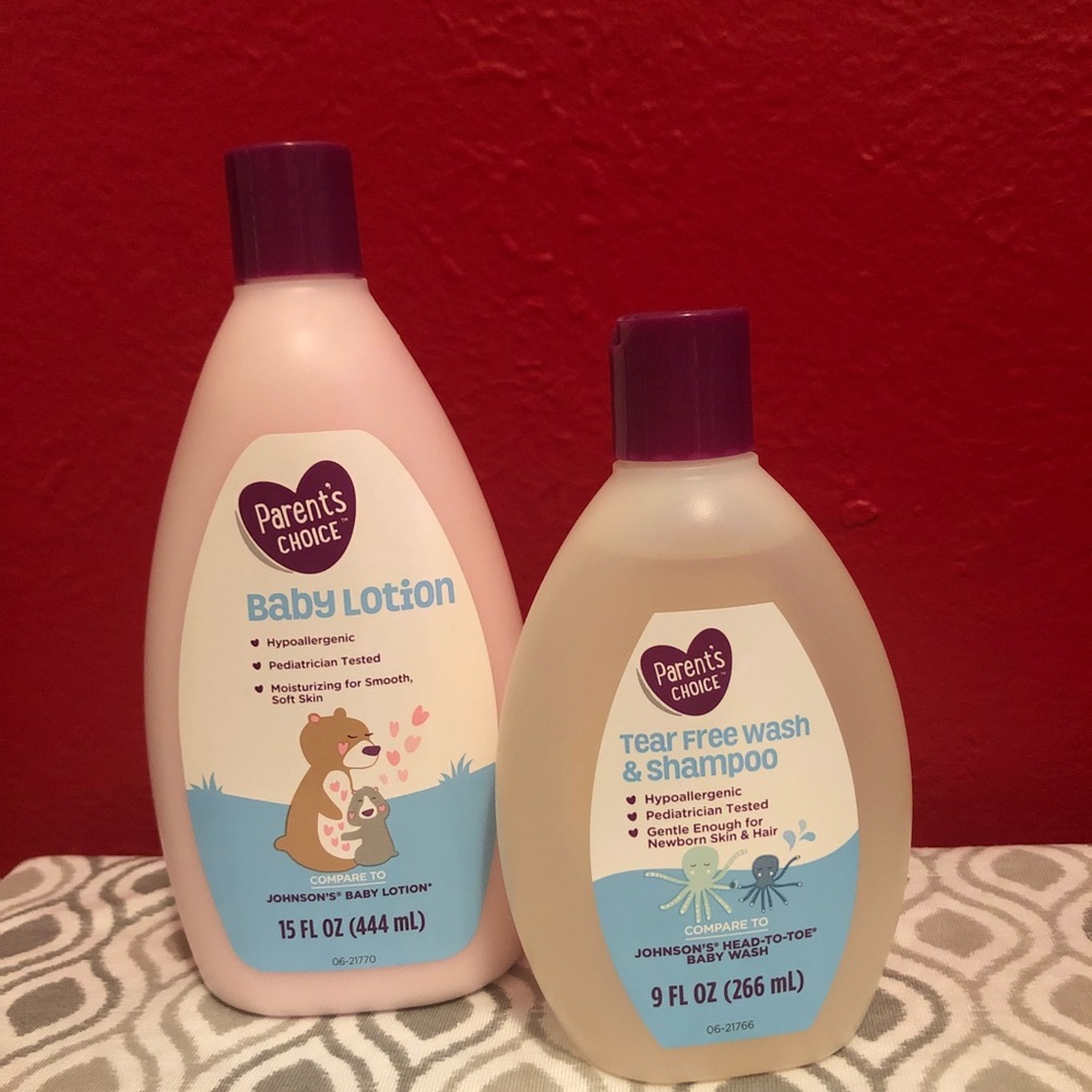 Baby lotion and body wash